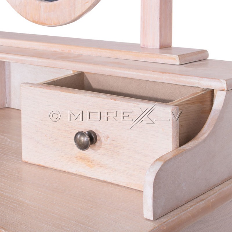 Dressing Table With Stool and Mirror beige