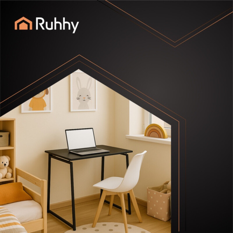 Стол складной 80x75x40 см, черный