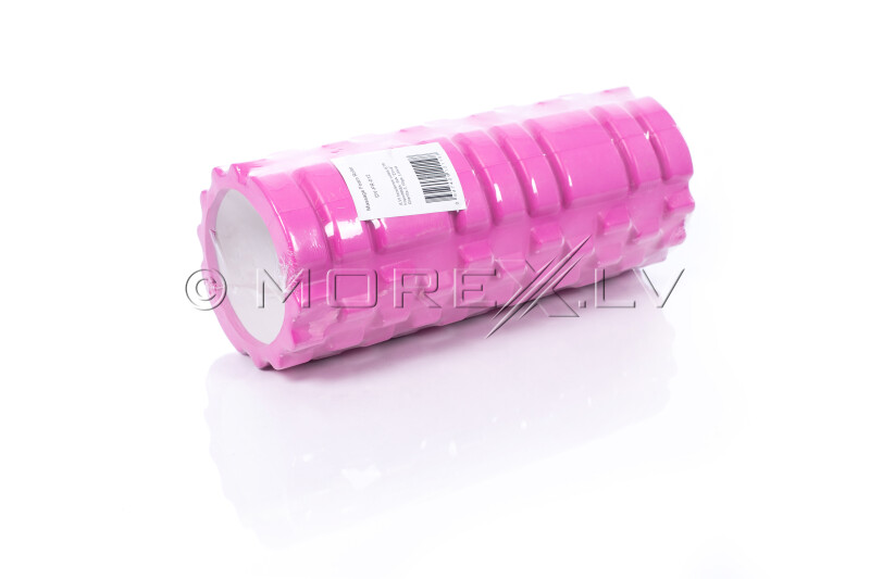 Massage Foam Roller Grid Roller 30x10cm, pink