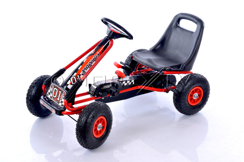 Velokarts (Velomobilis) Go-Kart A-15 sarkans (3-8 gadiem)