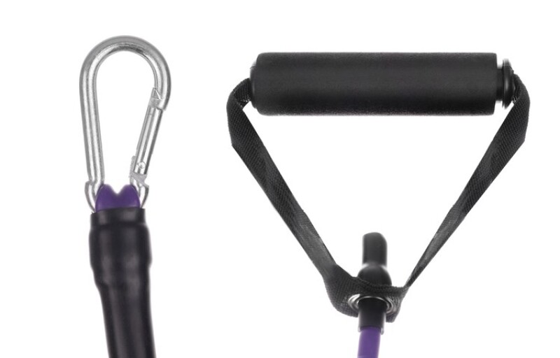 Доска для отжиманий c ручками и эспандером (fitness rope)