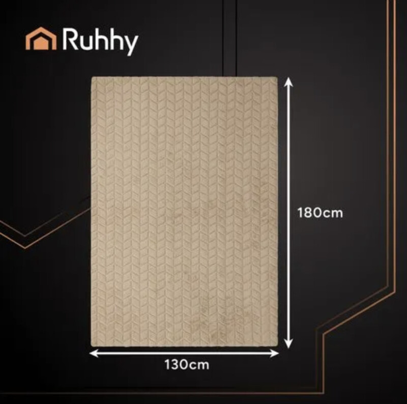 Electric Heated Blanket with 10 modes, 180x130cm, beige