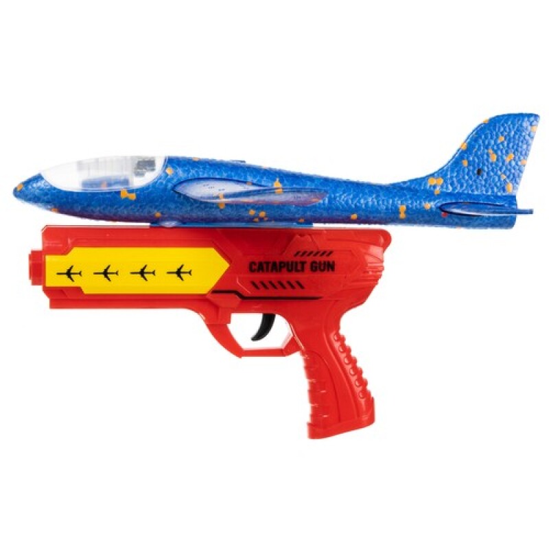 Putplasčio lėktuvas su katapultos pistoletu