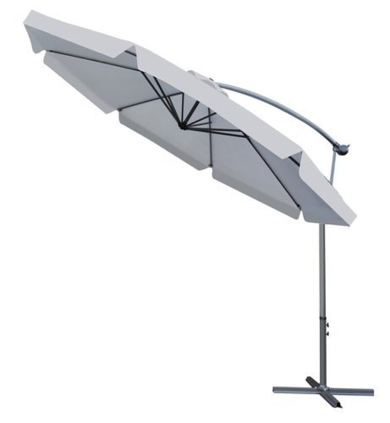 Sun protection umbrella on a stand, 3 m, dark gray