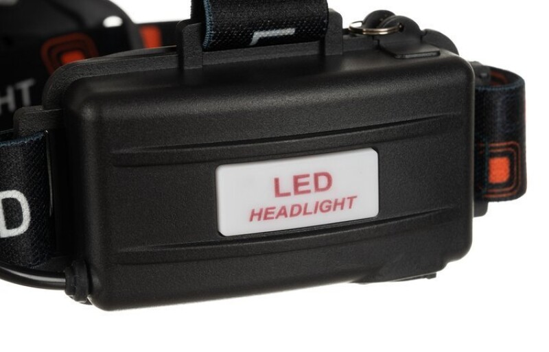 LED gaismas diožu galvas lukturis, 4 režīmi