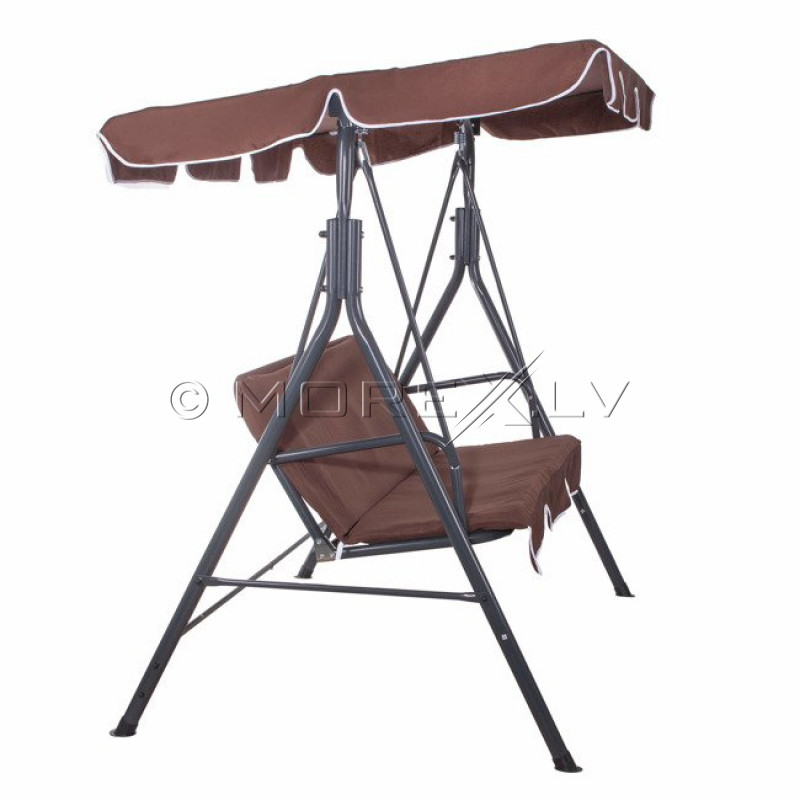 Garden swing, 170x110 cm, 3-seater, brown (Swing sofa)