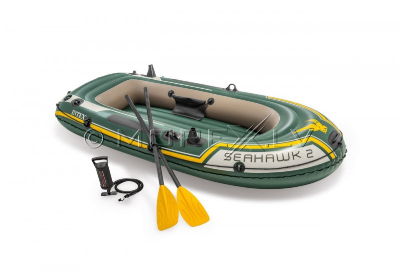 Pripučiama guminė valtis Intex SEAHAWK 2 BOAT SET (236х114х41)