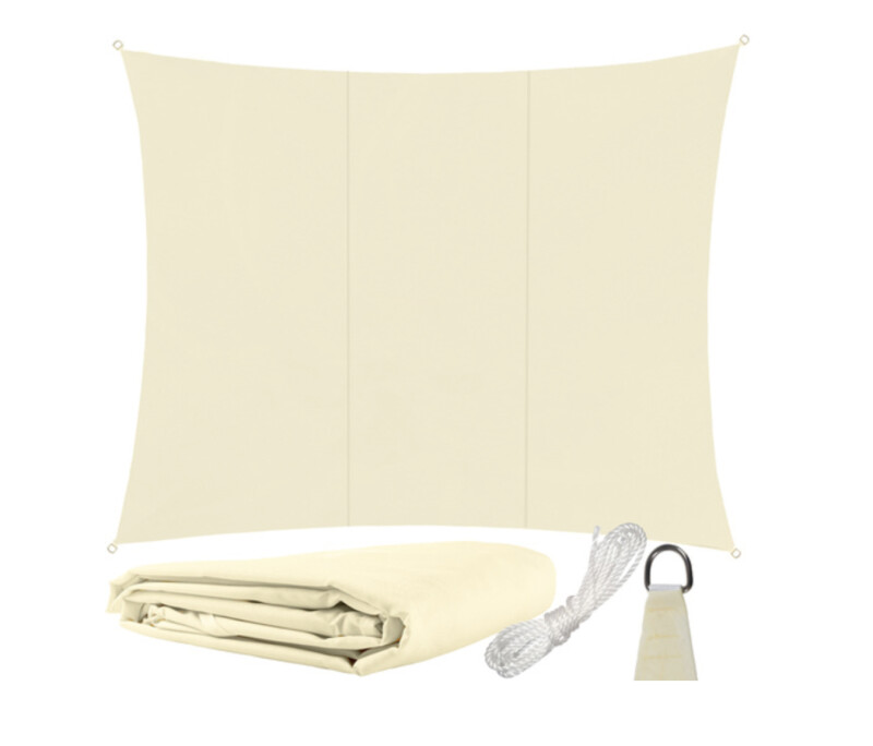 Saulessargs 4x3 m, taisnstūra forma, bēšs Saulessargs 4x3 m, taisnstūra forma, bēšs