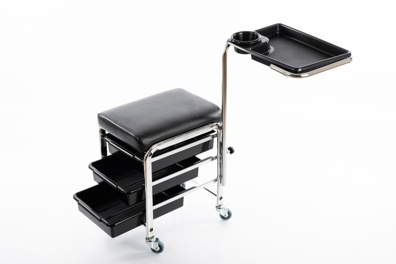 Professional pedicure chair with a foot stand and shelves CH-5005