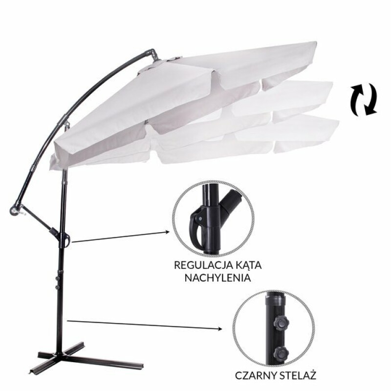 Sun protection umbrella on a stand, 3,5 m