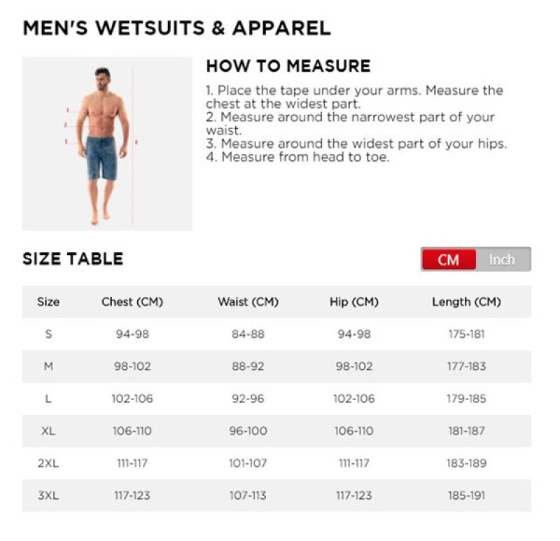 Men's wetsuit Jobe Atlanta 2mm, black