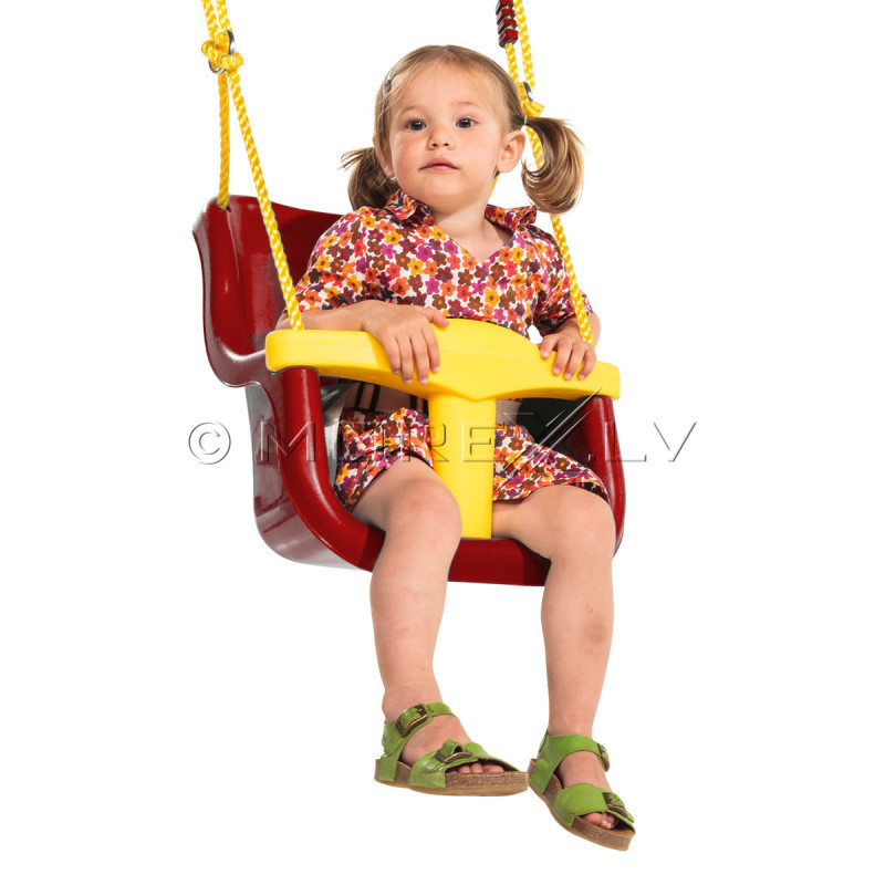 Toddler safety bar swing КВТ Luxe, yellow-red