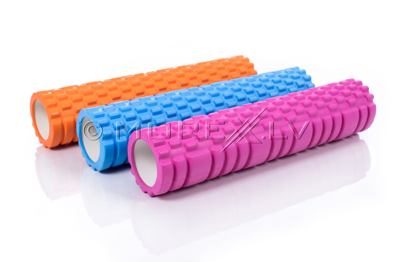 Ролик массажный для йоги Yoga Roller 14x62см, оранжевый