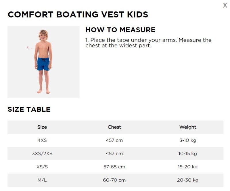Life jacket for kids Jobe Comfort Boating Life, yellow