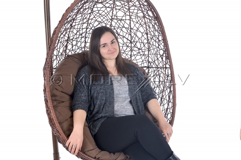 Hanging egg chair 1174, with stand