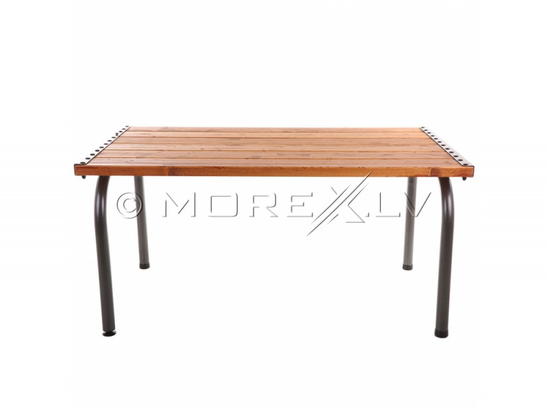 Garden table with wooden top, 151х86х73 cm