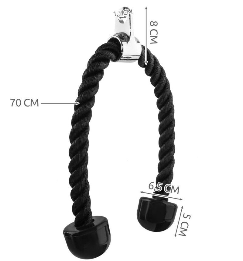 Cable Attachment Rope Handle for Exercise triceps