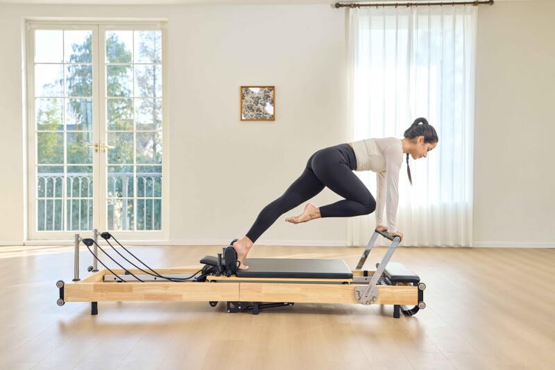 Foldable Solid Wood Pilates Reformer 60R