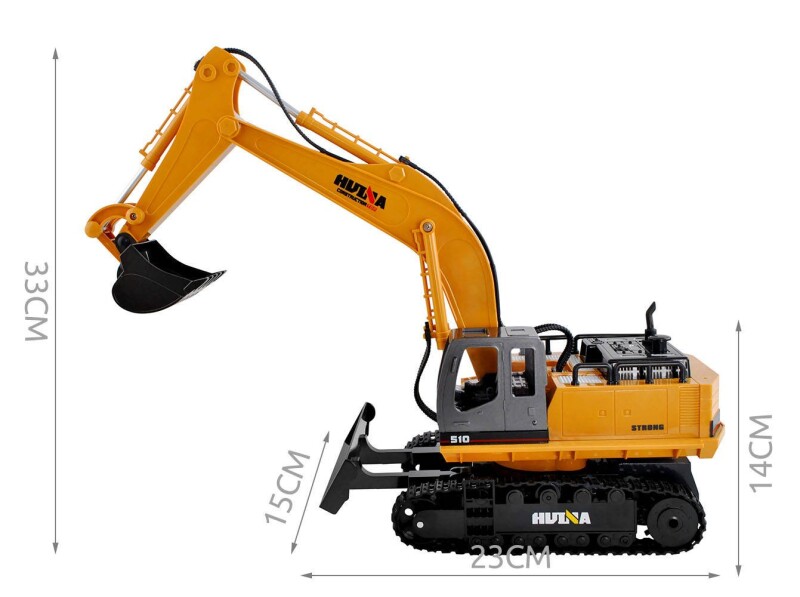 Excavator with Remote Controller XXL, metal