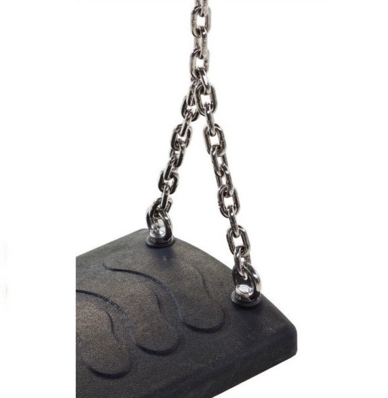 Rubber seat swing with chains КВТ Traditional 45x18cm