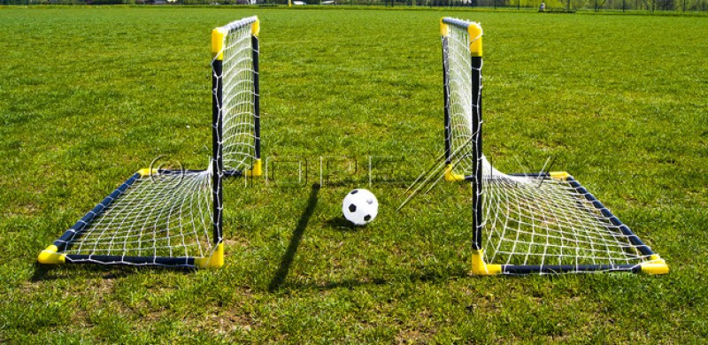 Kids Folding Football Goal 2 pcs. 91x61x46 cm