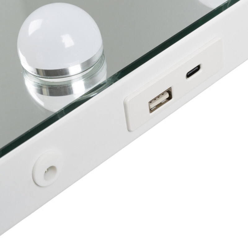 Holivudas stila LED spogulis, 80x62 cm