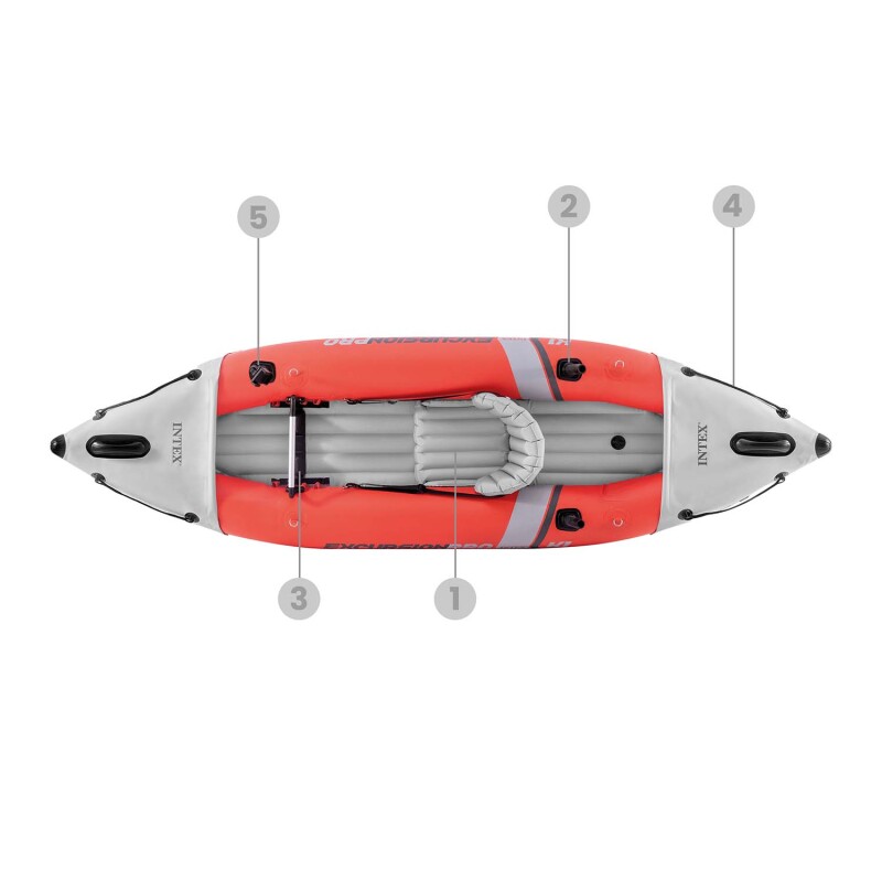 Inflatable kayak Intex EXCURSION PRO K1 ‎305x91x46 cm (68605)