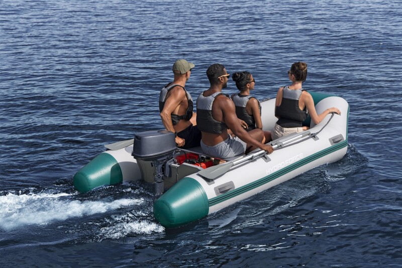 Inflatable 5-seat boat Bestway Sportboot-Set Mirovia Elite 330x162x44 cm, 65049