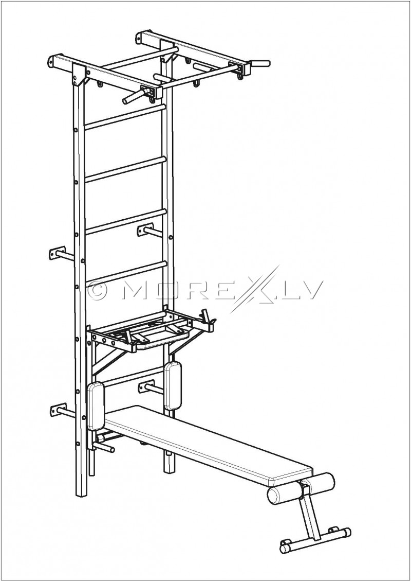 Sporta komplekss Pioner-MCK-3 ar solu