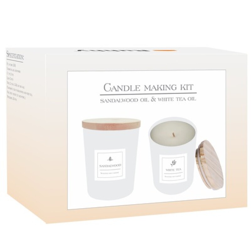 Candle making kit 2 pcs., white