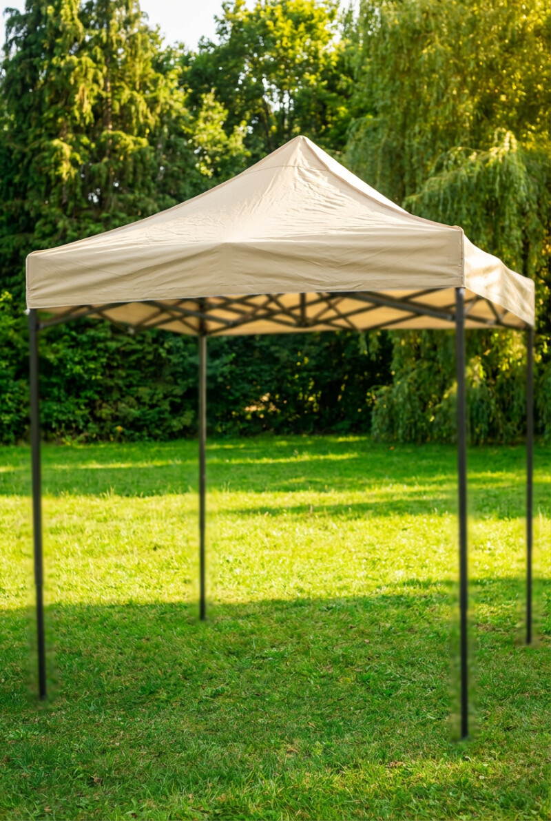 Canopy roof cover 2 x 2 m (beige colour, fabric density 160 g/m2)