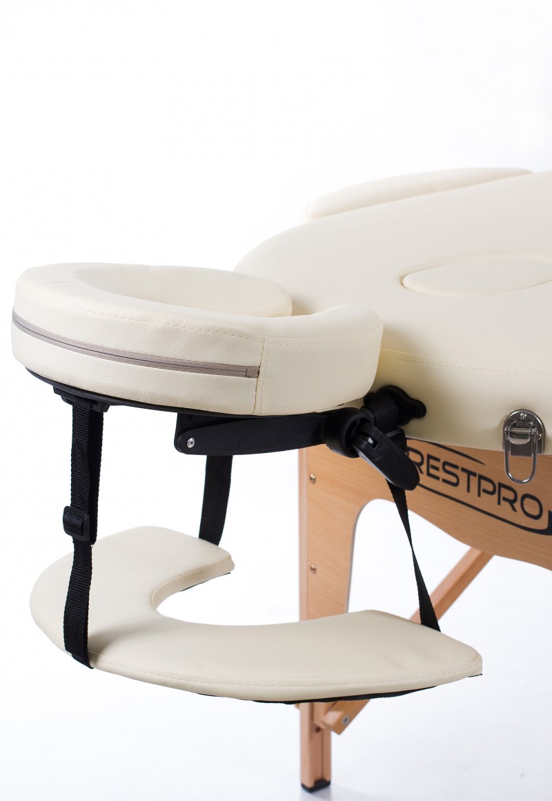 Portable Massage Table + Massage Bolsters RESTPRO® Classic Oval 3 Cream