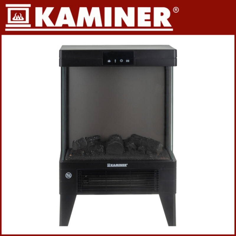 Floor electric heater with fireplace effect, 2000 W