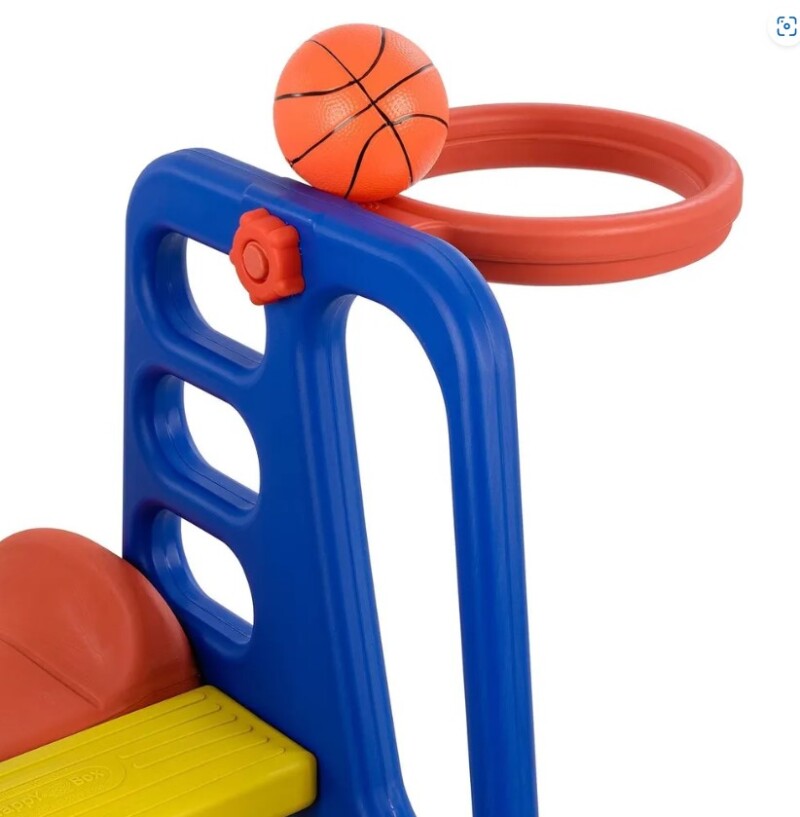 Bērnu slidkalniņš ar basketbola grozu JM-705G