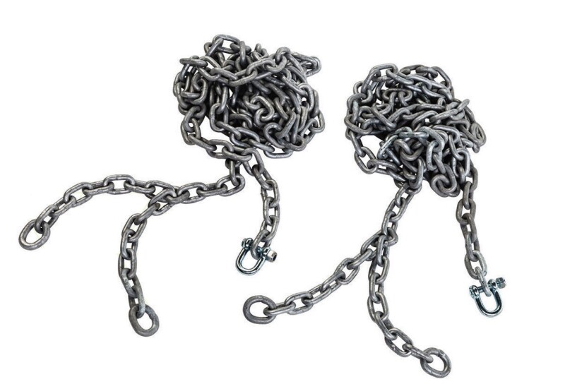 Rubber enclosed swing КВТ, chains 2,2 m, blue-black