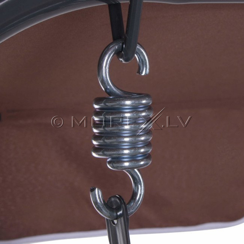 Garden swing, 170x110 cm, 3-seater, brown (Swing sofa)