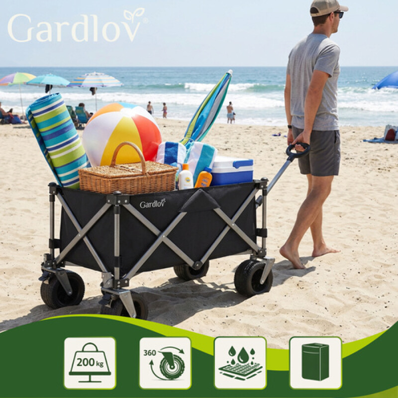 Collapsible Universal Wagon for Garden, Camping and Shopping