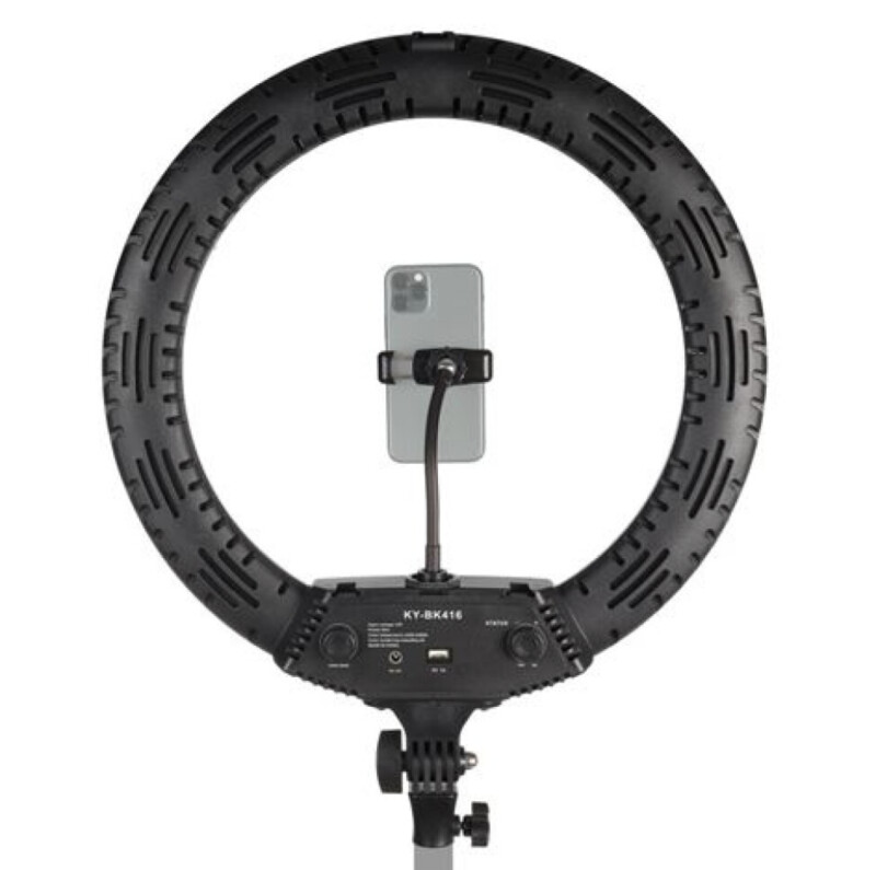 Gredzenveida LED lampa + statīvs