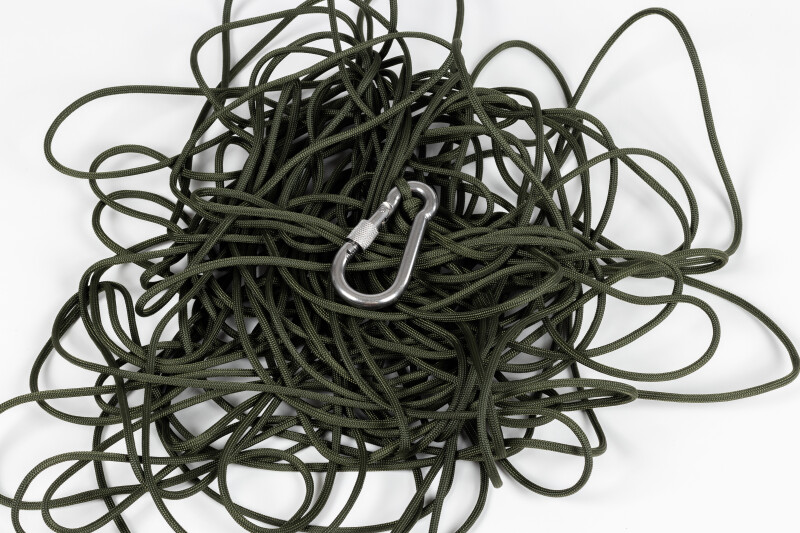 4 mm x 30 m virve parakords Black Magnet meklēšanas magnētam