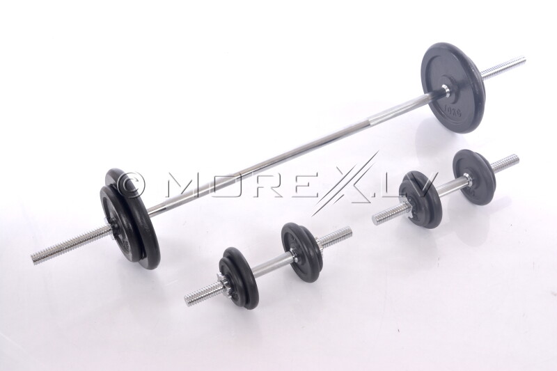 Dumbbell & Metall Barbell Set 57 kg