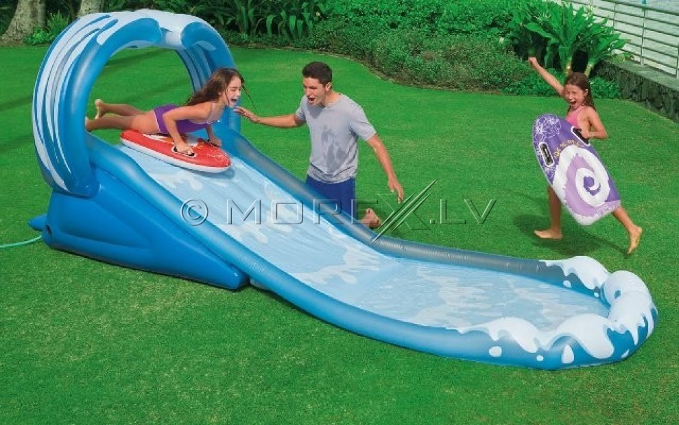 Надувной детский игровой центр (бассейн) INTEX SURF & SLIDE (57469)