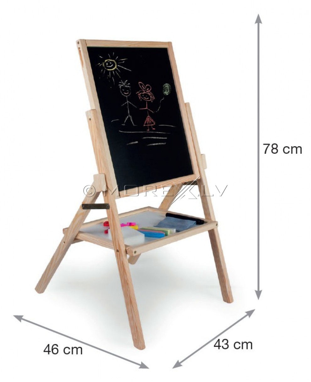 3toysM double-sided wooden board for kids RBMN (46x43x78cm)
