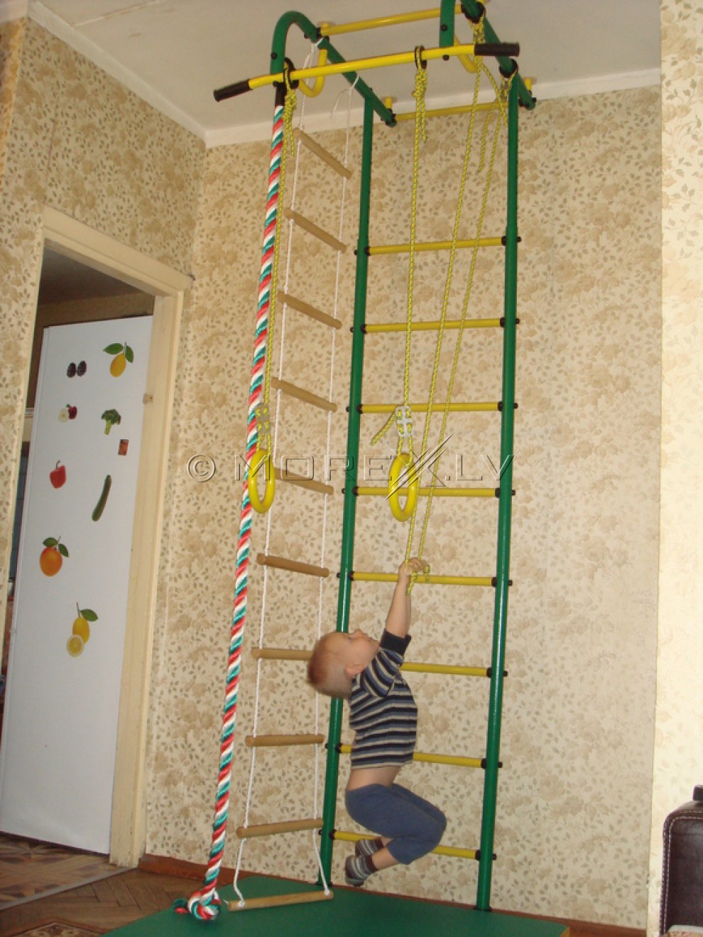 Sports complex Pioner-1 green-yellow (swedish wall)