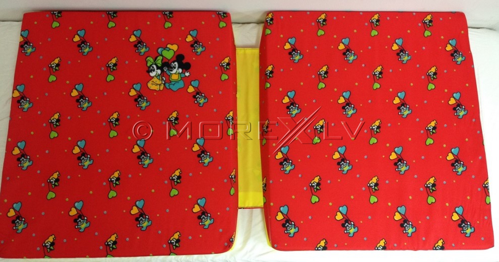 Мат 66x120см крсано-желтый со вставкой