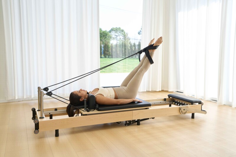 Foldable Solid Wood Pilates Reformer 60R