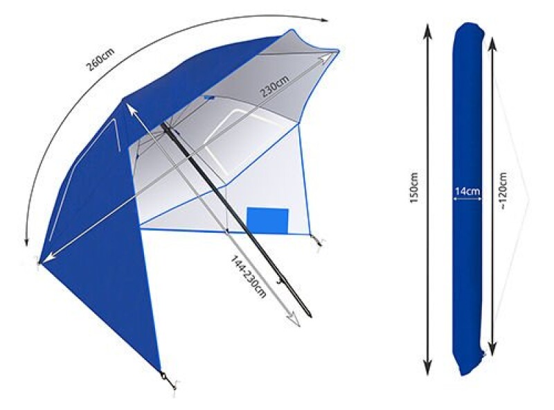 Paplūdimio skėtis 260cm