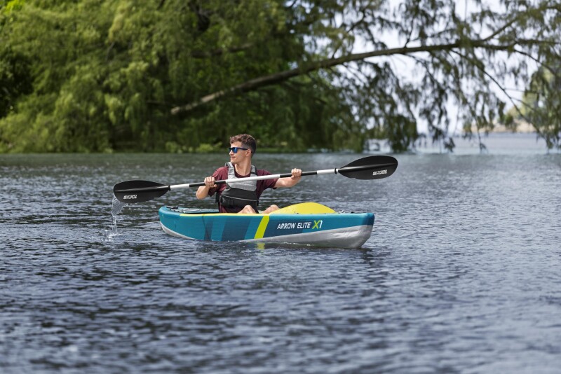 Vienvietīgs piepūšamais kajaks Bestway Arrow Elite X1 365x73x30 cm, 65179
