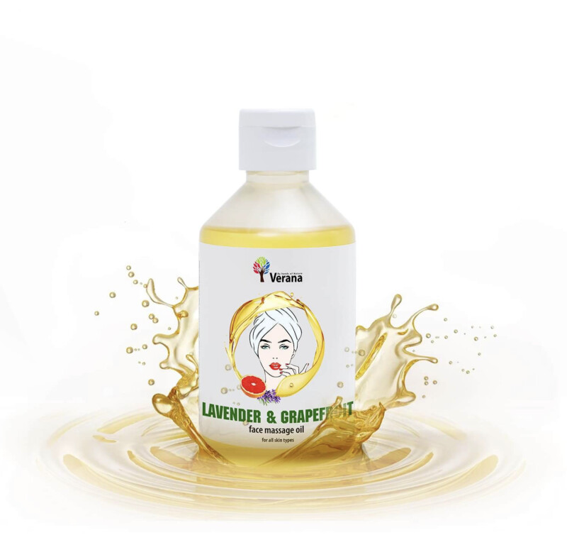 Masāžas eļļa sejai Verana Professional, Lavanda un Greipfruts 250 ml