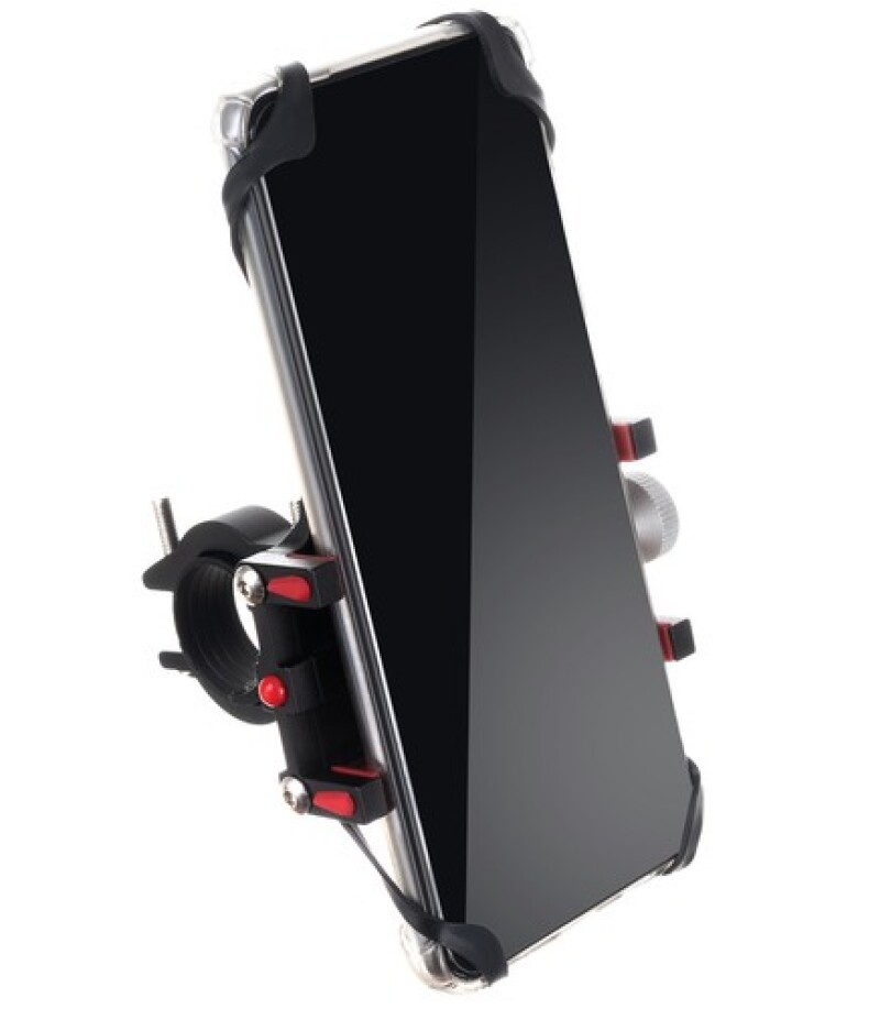 Bicycle phone holder, red-black