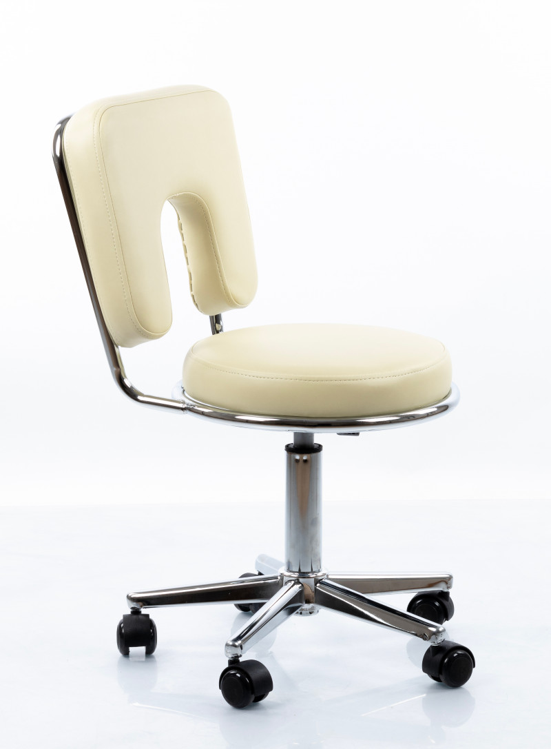 Meistara krēsls RESTPRO® Round 4 beige (kosmetologa, masiera krēsls)